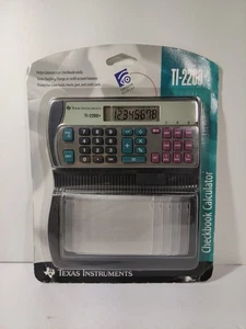 Texas Instruments TI-2200+ Black 8-Digits LCD Handheld Calculator with Cover New - Picture 1 of 9