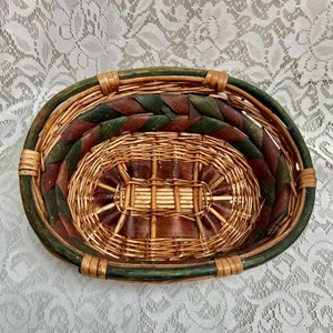 Vintage, Bread Basket 12in x 7.5in x 4in H - Picture 1 of 6