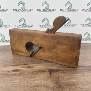 Antiker Holz Glätthobel Handwerkzeug Vintage Tischlerei Sammlerstück - Bild 1 von 9