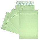 6" x 9" Catalog Envelopes, open end, 24lb. Pastel Green, Peel & Seal, 500/Box
