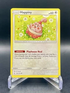 Happiny 161/214 Sun & Moon: Unbroken Bonds arte único poco común Pokémon TCG LP+ - Imagen 1 de 3