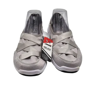 Zapatos Avia Mujer Talla 10 Gris GELfom Amortiguación Sin Cordones Planos AVI-AURA Comodidad - Imagen 1 de 12