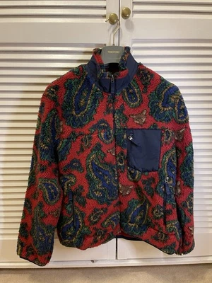 Polo Ralph Lauren Paisley Fleece Jacquard Jacket Size Large Festive - Image 1 of 4