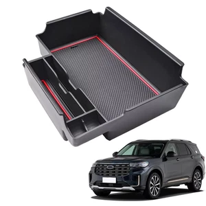 For 2020-2025 Ford Explorer Car Center Armrest Storage Box Organizer Accessories - Picture 1 of 7