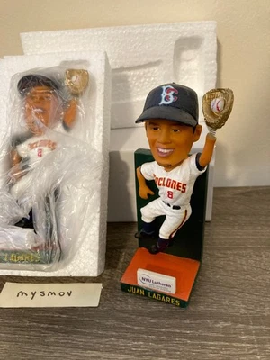 Brooklyn Cyclones JUAN LAGARES BOBBLEHEAD 2015 Guante Bobble Dorado NY Mets SGA Foto 1 de 2