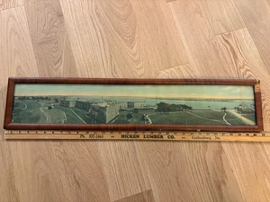 Vtg Color Litho US Military Fort Marion St. Augustine Florida Panoramic 32"x6.5" - Bild 1 von 8