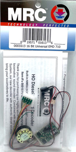HO MRC 0001613 DCC SOUND DECODER 16 BIT UNIVERSAL EMD 710 | eBay