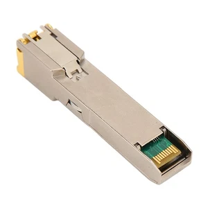 SFP Transceiver 1.25G SFP 10 100 1000M RJ45 100M Gigabit SFP To RJ45 Etherne NEW - Afbeelding 1 van 12