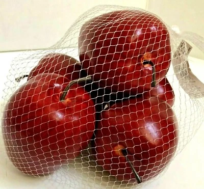 5 Manzanas Rojas Decorativas Falsas Frutas Comida Cocina Hogar Fiesta Decoración Resina Espuma Nuevo Foto 1 de 4