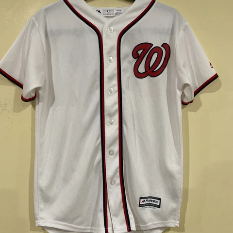 Washington Nationals Nike MLB Youth Boys Max Scherzer Cool Base White Jersey (L) Cover