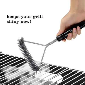 Grill Cleaning Brush 12" Inch Heavy Duty BBQ Stainless Steel Bristles - Picture 1 of 8
