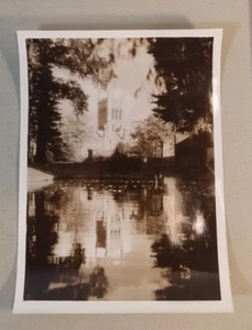 VINTAGE WW2 CASTLE ON LAKE IN BURY SAINT EDMONDS IN ENGLAND  78B - Picture 1 of 3
