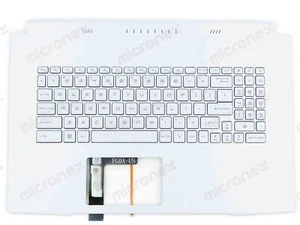 FOR Sword 17 A11UE A11UG A11SC Palmrest Keyboard LED white - Afbeelding 1 van 2
