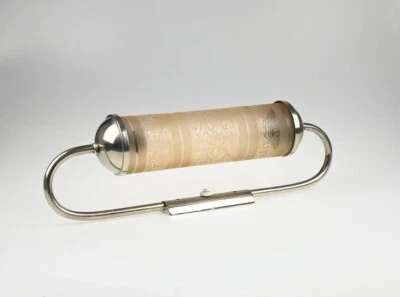 Lámpara Bauhaus cromada, lámpara Bauhaus, lámpara de pared, lámpara de pared, lámpara de mediados de siglo Foto 1 de 4