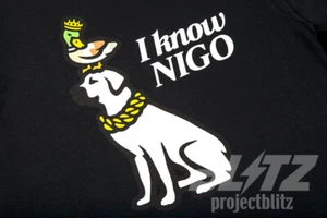 T-SHIRT I KNOW NIGO HUNDE ENTE NEW YORK POP UP SCHWARZ S VICTOR NY - Bild 1 von 2