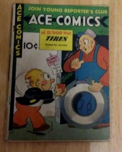 ACE COMICS #62 1942 SOLID GD+ ACTION+HUMOR HAL FOSTER,ALEX RAYMOND,CHIC YOUNG - Picture 1 of 3