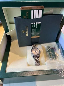 ROLEX LADIES SS DATEJUST QUICKSET CIRCA  Rhodium Roman  DIAL Jubilee 179174 - Picture 1 of 8