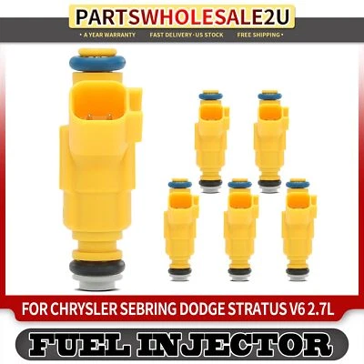 Nuevo inyector de combustible 6 piezas para Dodge Stratus 2004 Chrysler Sebring 2003-2004 V6 2,7 L Foto 1 de 4