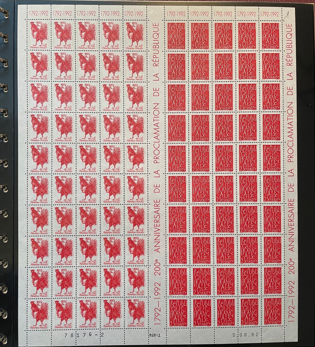 Frankreich Briefmarken 1976 Rotes Kreuz | Postfrisch MNH, Komplette Ausgabe 2001-2002, Sammlerqualität
