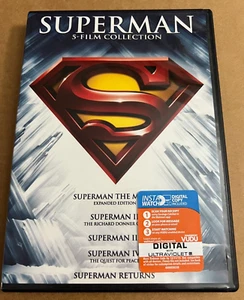 SUPERMAN 5 Film Collection , only watched once, NO digital only 5 dvds - Imagen 1 de 8