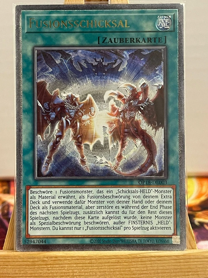 Fusionsschicksal OP18-DE003 Ultimate Rare Deutsch NM YUGIOH - Bild 1 von 1