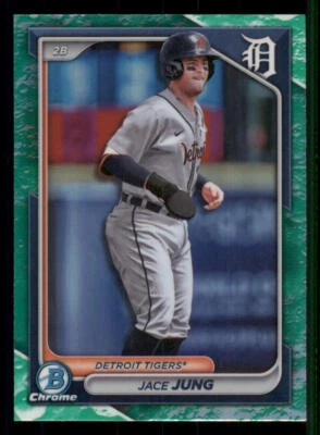 2024 Bowman Chrome Prospects Lunar Glow Refractors #BCP5 Jace Jung - Image 1 of 2