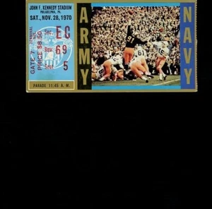 1970 Army vs Navy Ticket Stub - Picture 1 of 2
