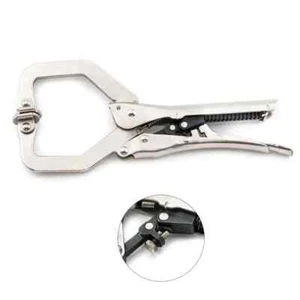 7" Automatic C-Clamp Self-Adjusting Quick Release Grip Wood Work Mole with Pads - Picture 1 of 9