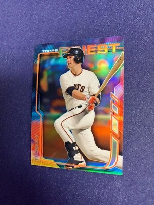 2014 Topps Finest Refractor #12 Buster Posey - Giants - Image 1 of 2