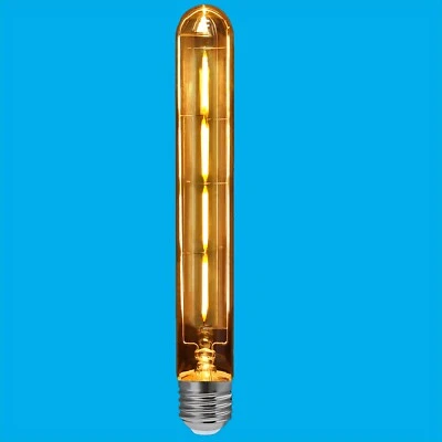 4W (=33W) Vintage T30 Tube Gold LED Filament, ES E27, 2700K, Light Bulbs Lamp - Image 1 of 2