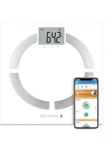 Smart Bluetooth Body Analysis Body Fat BMI Medisana Connect Bathroom Scale - Picture 1 of 9