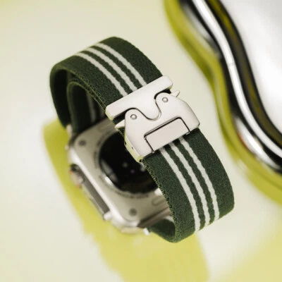 Nylon Loop Band Parachute Buckle Strap for Apple Watch Ultra 10 9 8 7 6 5 4 SE - Image 1 of 4
