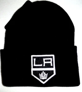 Vintage NHL Los Angeles Kings Shield LOGO Strickbündchen Beanie Mütze Yupoong NEU Neu mit Etikett - Bild 1 von 2