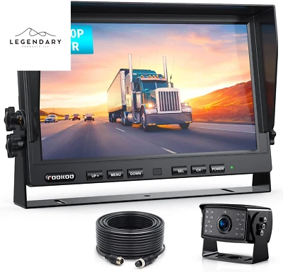 Ⅱ 10" 1080P Wired Backup Camera System,10-Inch HD Dual Split Screen Monitor with - Image 1 of 4