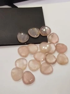 Rose Quartz 18–20mm Fancy Faceted – Double Sided Soft Pink Gem - Picture 1 of 5