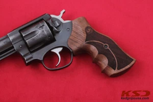 KSD Marke Ruger GP100 kompatibel Nussbaum Griffe Diamant - Bild 1 von 2