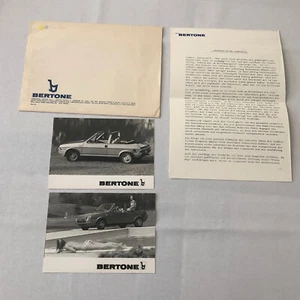 Fiat Bertone Ritmo Press Kit Cabriolet Convertible Photographs Brochure - Picture 1 of 8