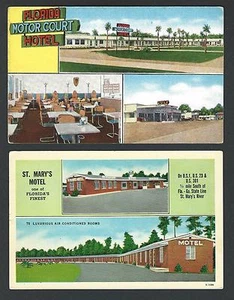 I46 Gulf Station Florida Motor Court Hotel and St. Marys Motel - Picture 1 of 2