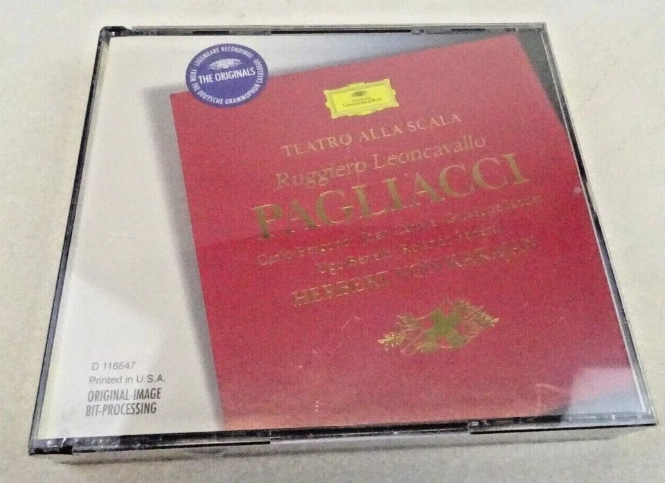 Pagliacci Teatro Alla Scala Leoncavallo Von Karajan CD Music Audio Classic 1966 - Image 1 of 3