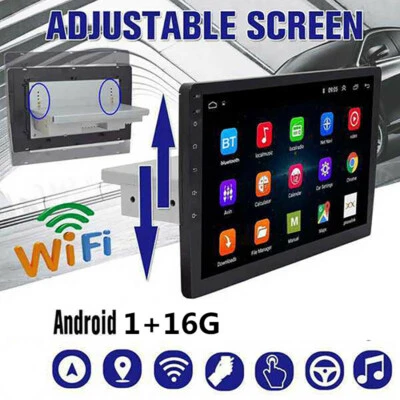 9 Inch Android 1Din Car Stereo Radio GPS Navigation WIFI Audio Multimedia Radio Foto 1 de 4