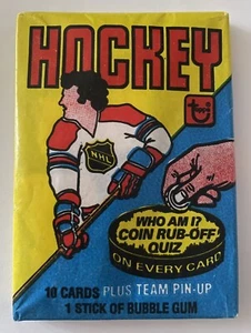 (1) 1980-81 Topps Hockey Factory Sealed Wax Pack - Bild 1 von 2