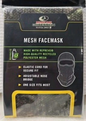 Turkey Hunt Accessories Mesh Facemask Mossy Oak "OBSESSION" NWTF Official Camo - Image 1 of 2