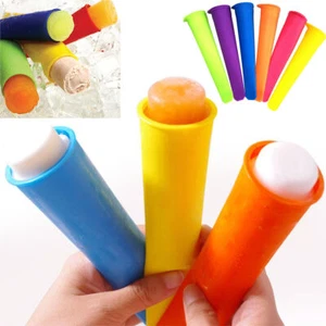 6 Pack Silicone Push Up Ice Pop Mould BPA Free Baby Teething Healthy Snacks 15cm - Picture 1 of 13