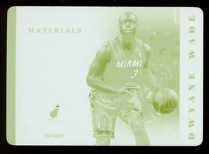 Panini National Treasures 2013 materiales de la NBA placa de impresión amarilla 1/1 Dwyane Wade - Imagen 1 de 2