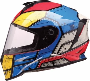 Z1R Youth Warrant Sentinel Helmet - Large, Gray/Blue/Yellow/Red 0102-0294 - Picture 1 of 5