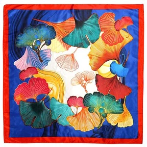 35” Silk Scarf for Women Large Head Scarf Square Hair Sleeping Wraps - Picture 1 of 6