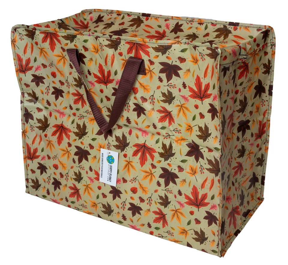 Large Jumbo Laundry Storage Bag with Zip 58 x 30cm Floral & Fauna Design