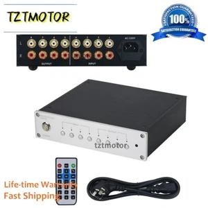 RCA-44 Hifi Selector Active Audio Switch Audio Selector High-End Fit 4 In 4 Out - Bild 1 von 9