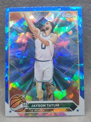 2023-24 Topps Chrome Basketball Sapphire #164 Jayson Tatum Celtics a;7 - Image 1 of 2