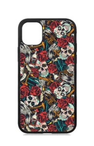 Skulls red roses music and tequila iPhone protector case cover protector - Picture 1 of 3